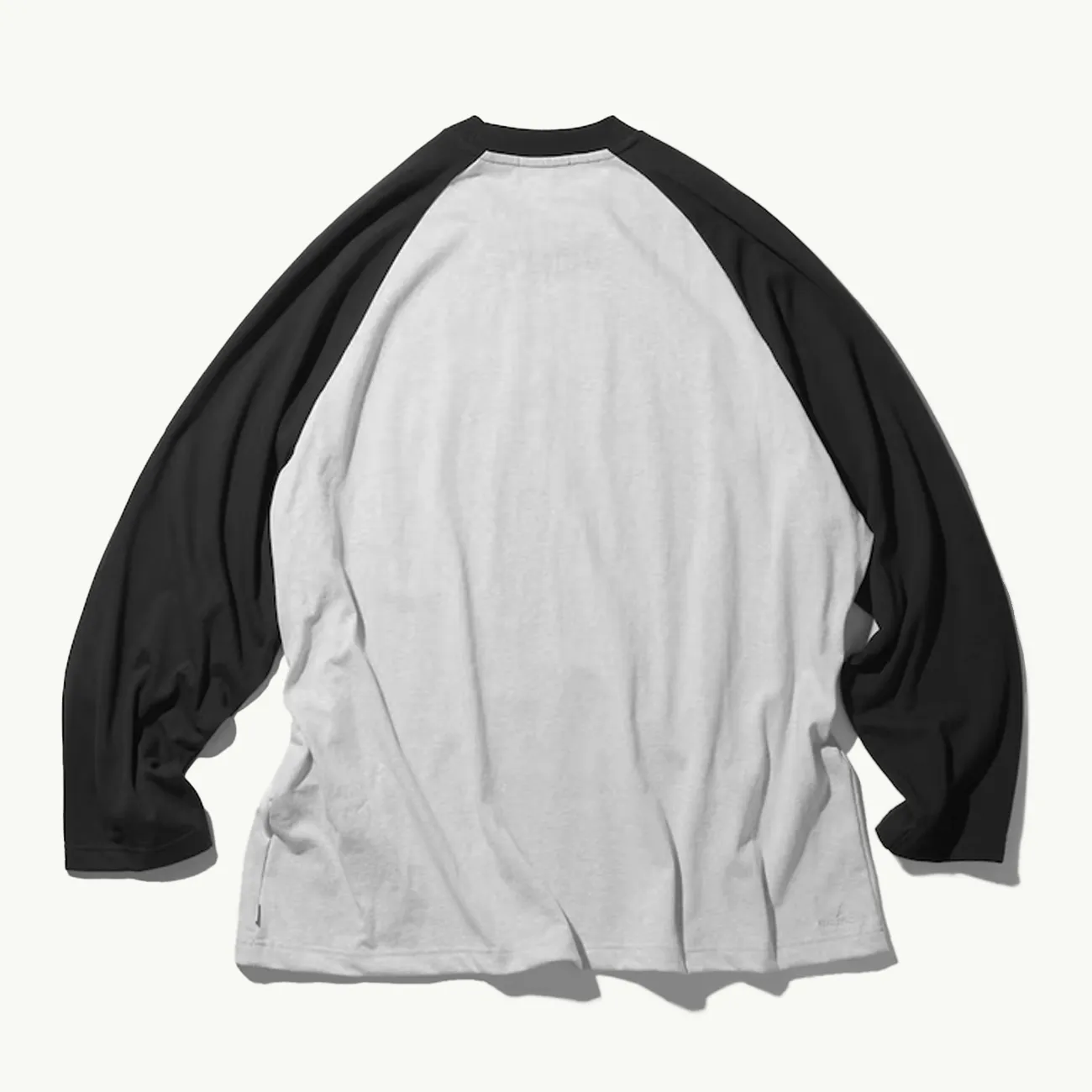 Raglan Felt Arch Tee - Charcoal