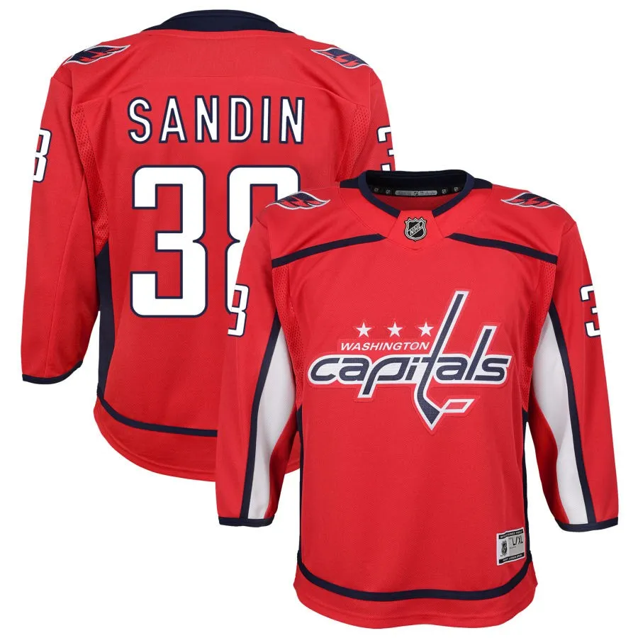 Rasmus Sandin Washington Capitals Youth Home Premier Jersey - Red