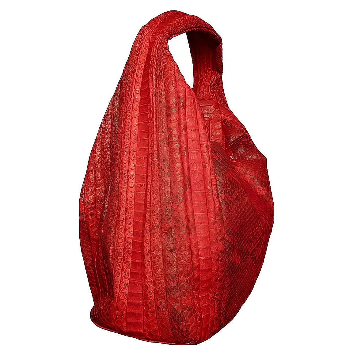 Red and Black Hobo Bag