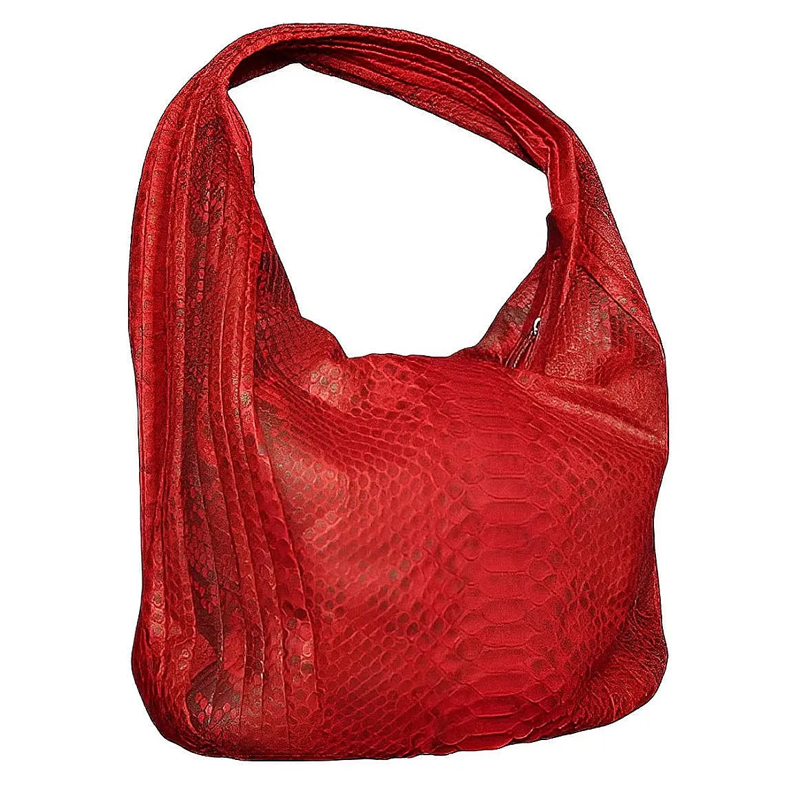 Red and Black Hobo Bag