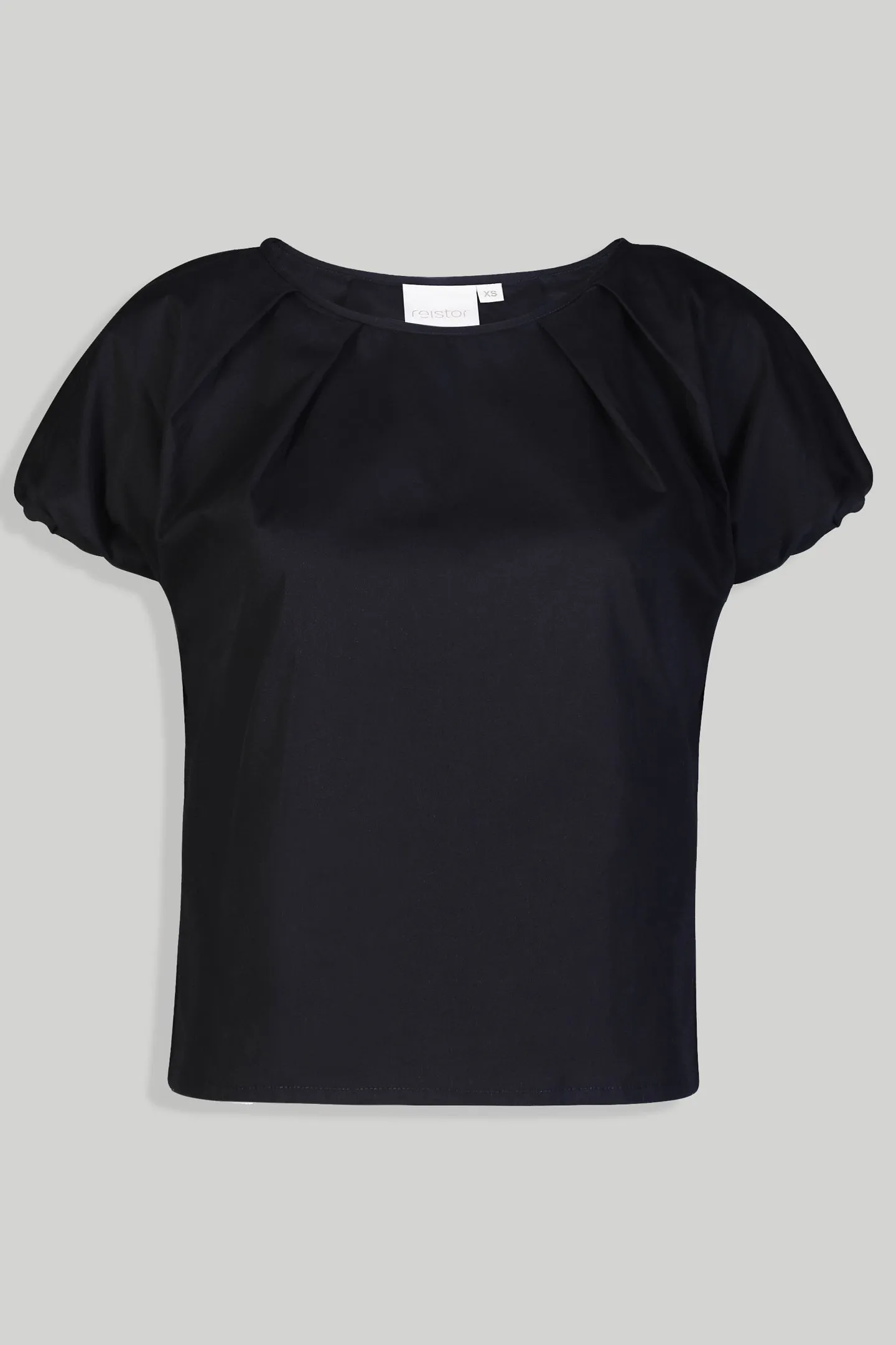 Reistor Balloon Sleeve Top in Black