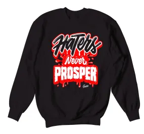 Retro 12 Super Bowl Sweater - Never Prosper - Black