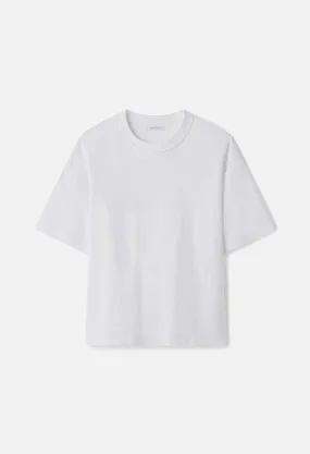 Reversed Cropped Tee / White