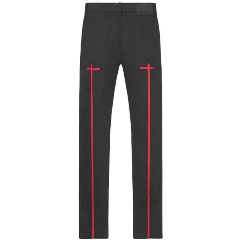 RTA Byrant Black Red Long Cross Jean (Black/Red) MS24D864-B1205BKRCR