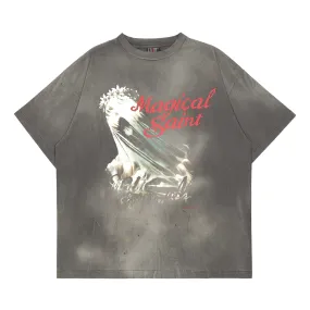 Saint Michael Magical Saint Tee Washed Black