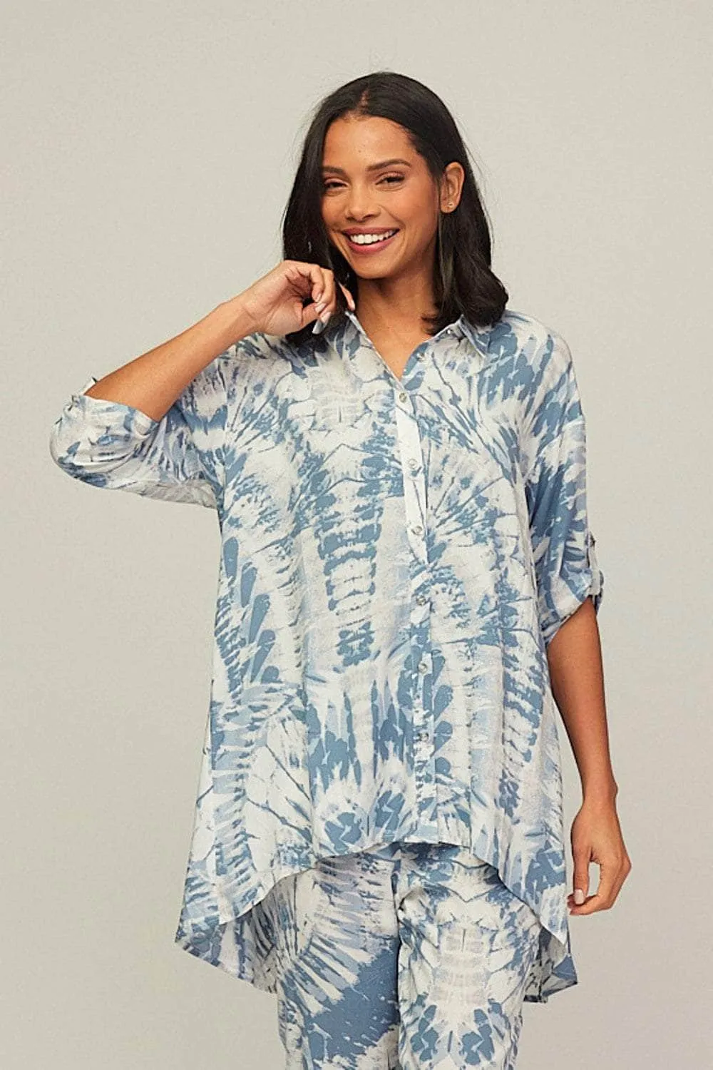 Saloos Tie Dye Viscose Shirt