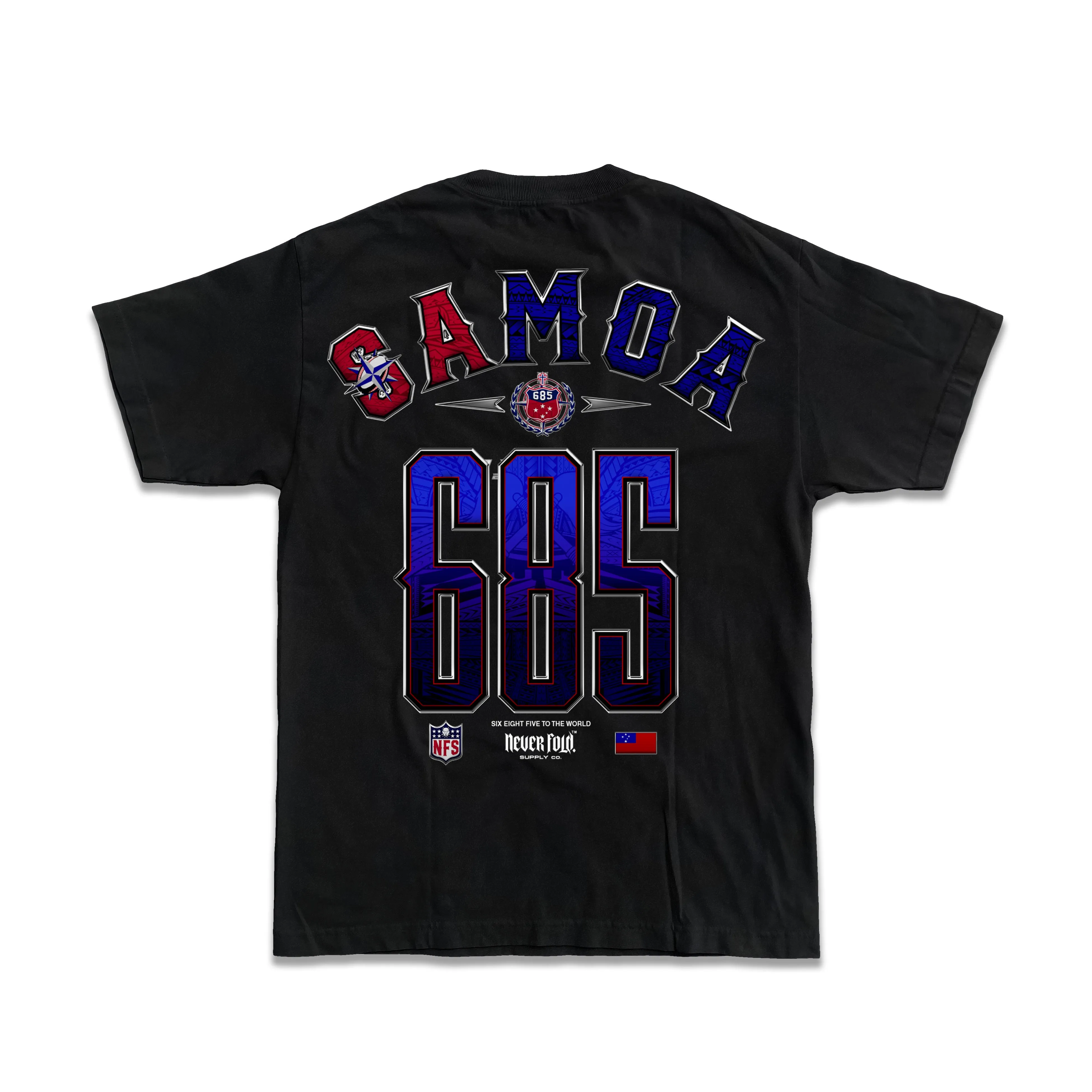 Samoa 685 Jersey White V_Classic Tee_Made to order