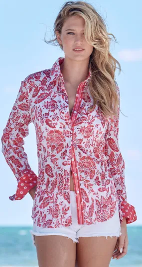 SAN BLAS CORAL SEAS BUTTON DOWN SHIRT