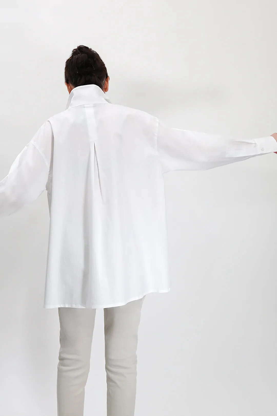 SELLA SHIRT IN ITALIAN COTTON POPLIN WHITE