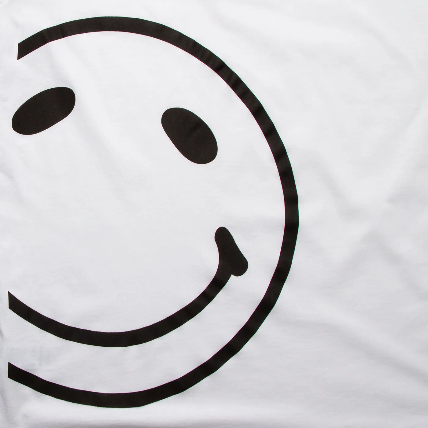 Side Smiley Back - Tshirt - White