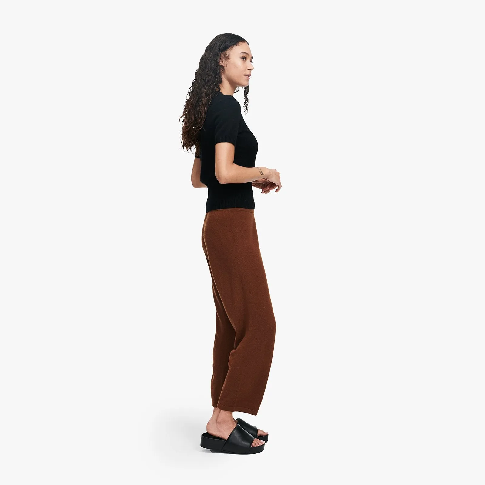 Signature Cashmere Cropped Pant