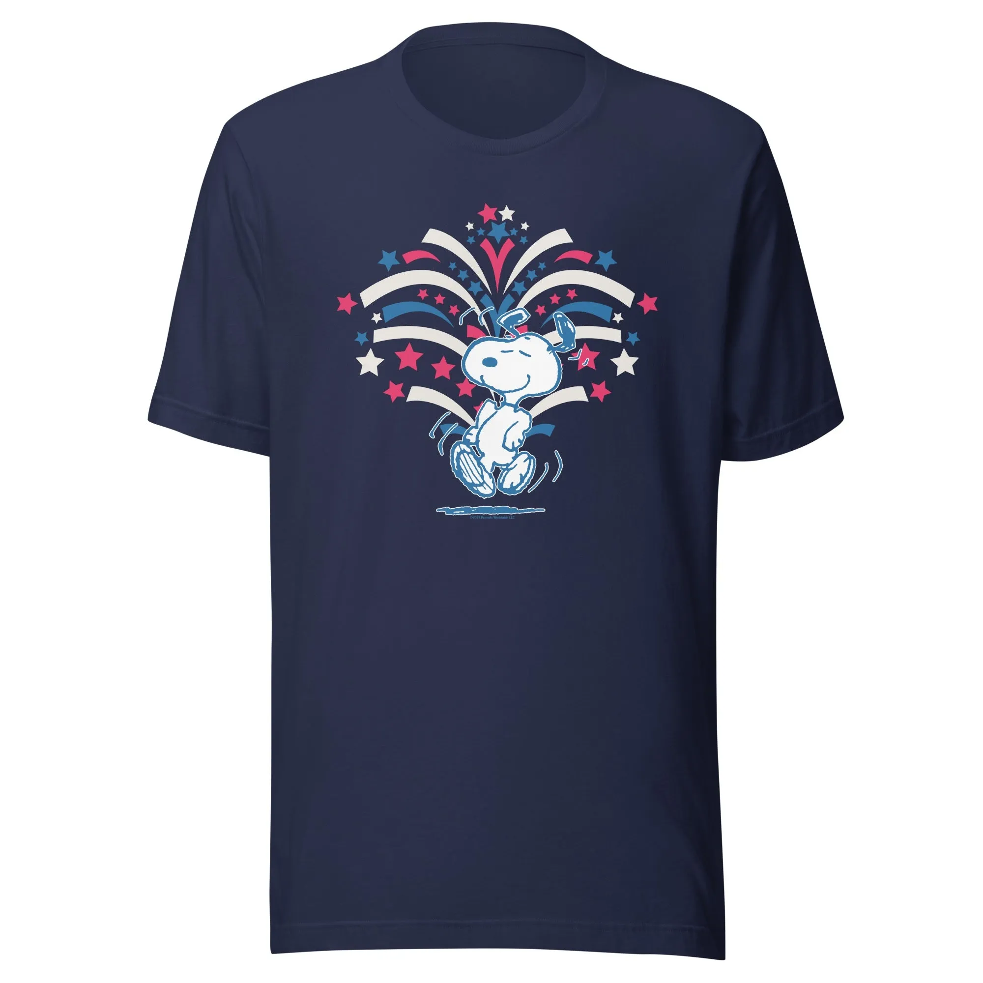 Snoopy Fireworks Adult T-Shirt