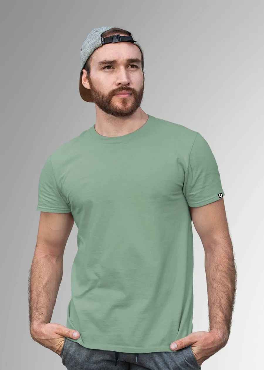 Solid Half Sleeve T-Shirt Men Combo - Pack of 4