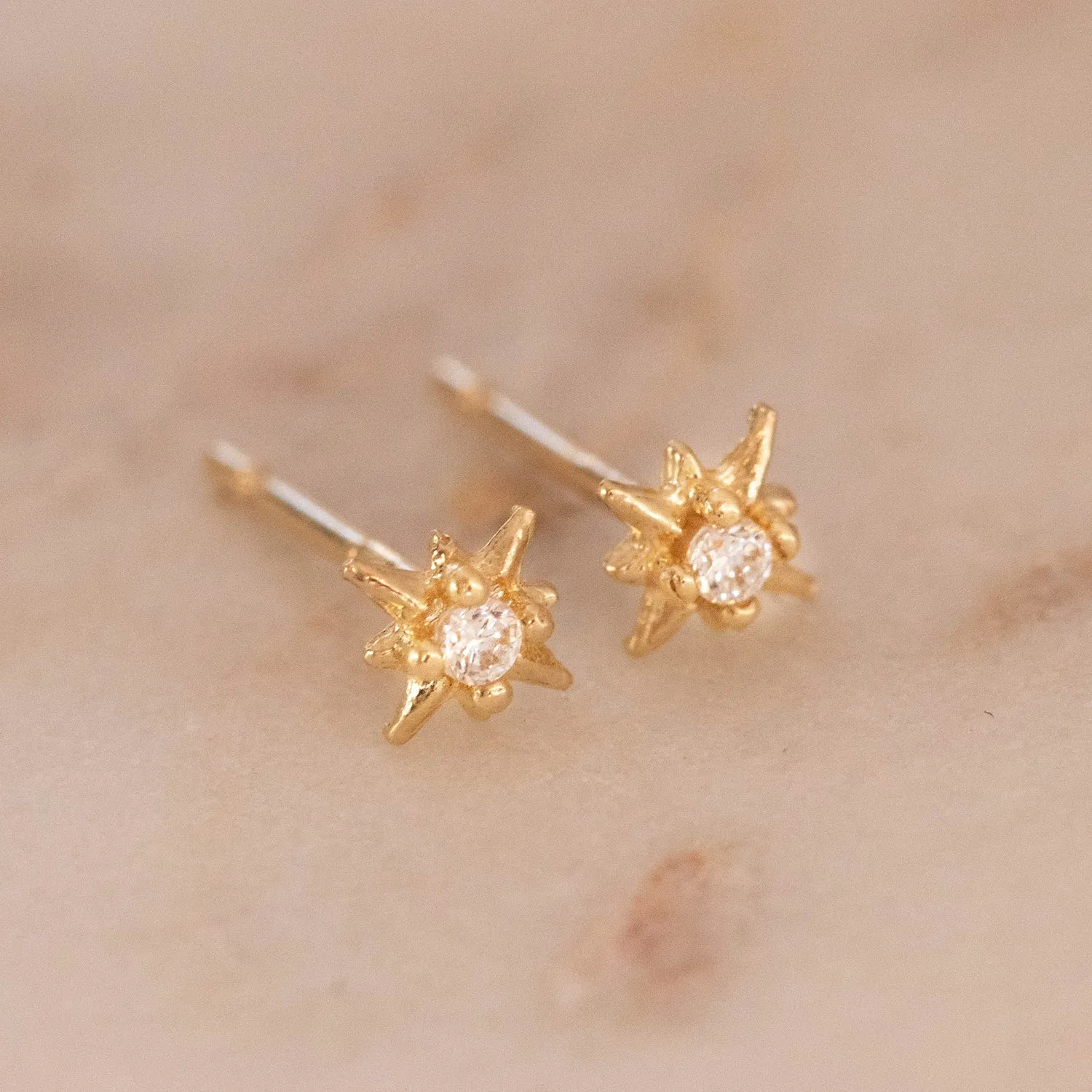 Starburst Studs | 10k Gold