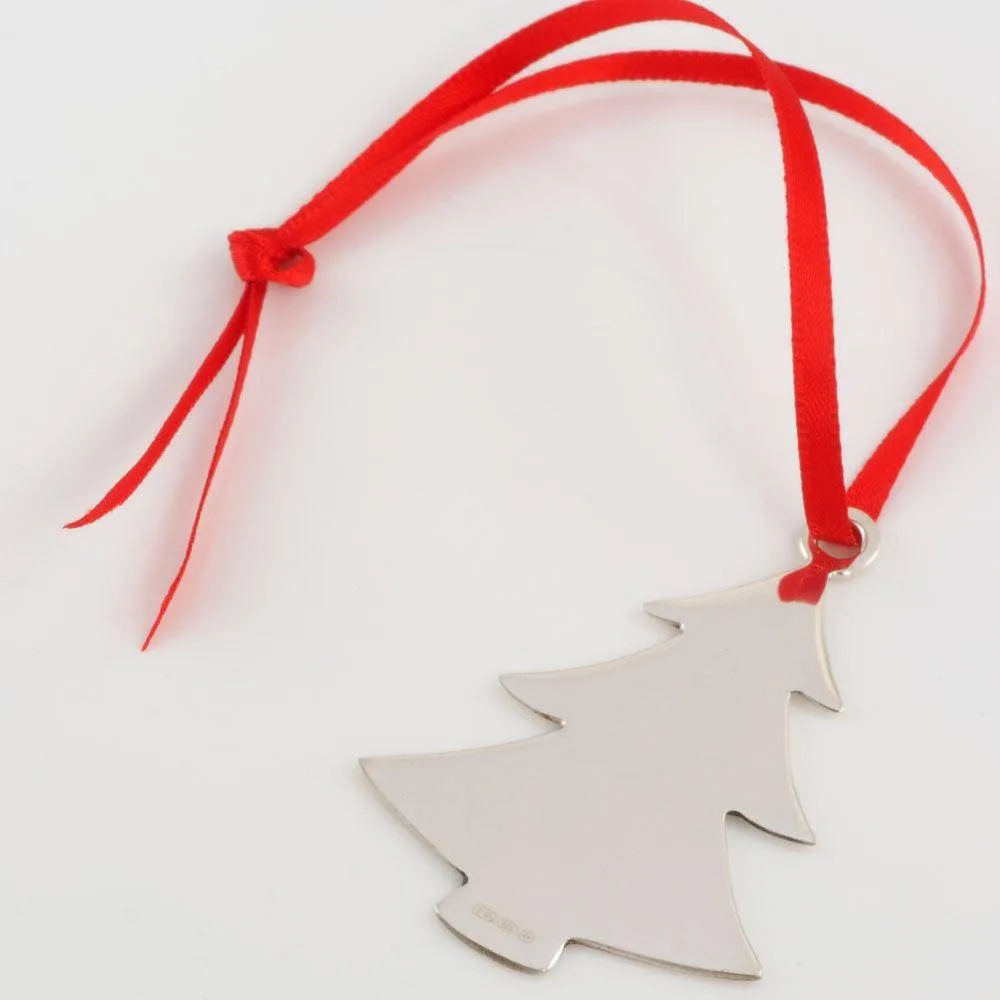 Sterling Silver Christmas Tree Decoration