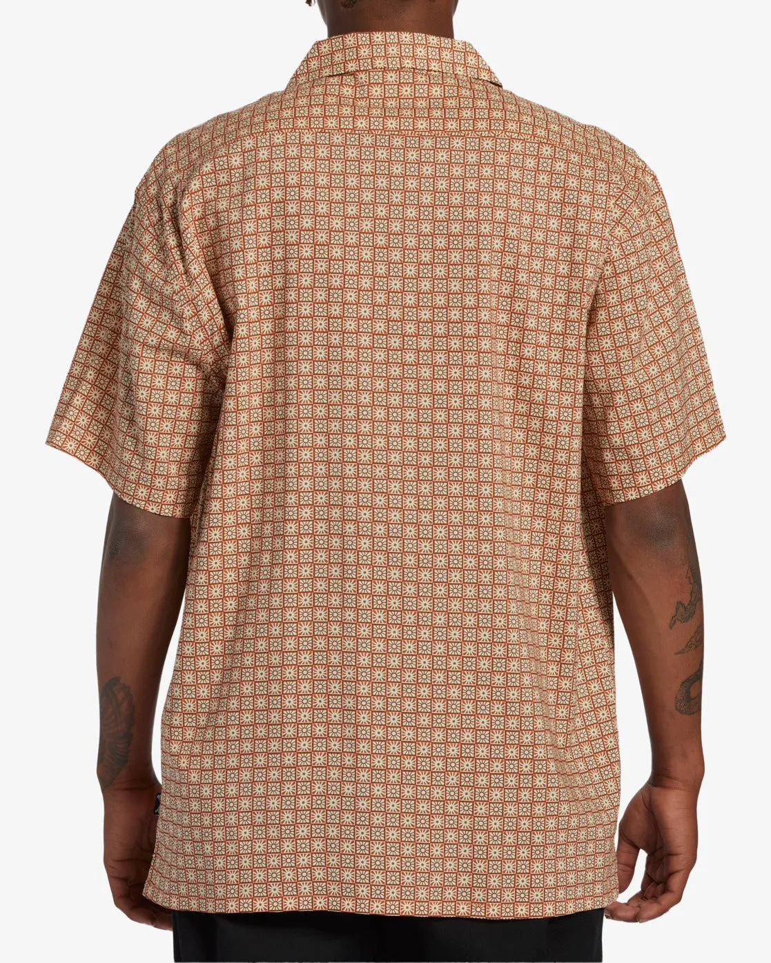 Sundays Vacay Short Sleeve Shirt - Mustard