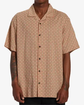 Sundays Vacay Short Sleeve Shirt - Mustard