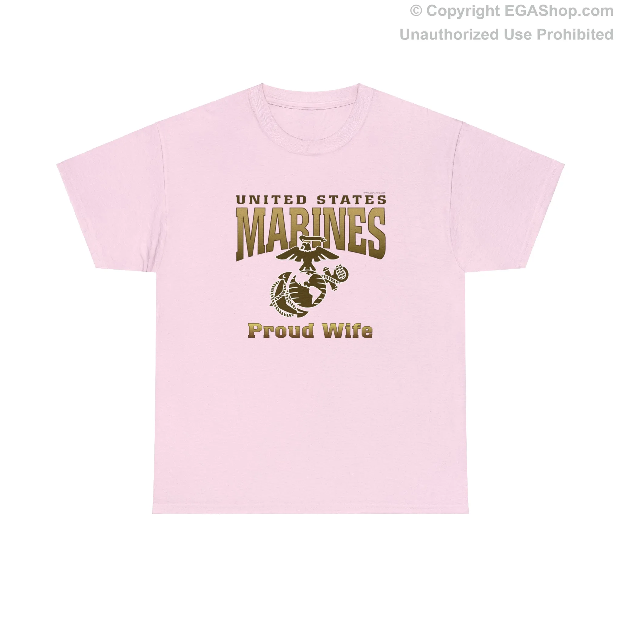 T-Shirt: United States Marines Proud Wife