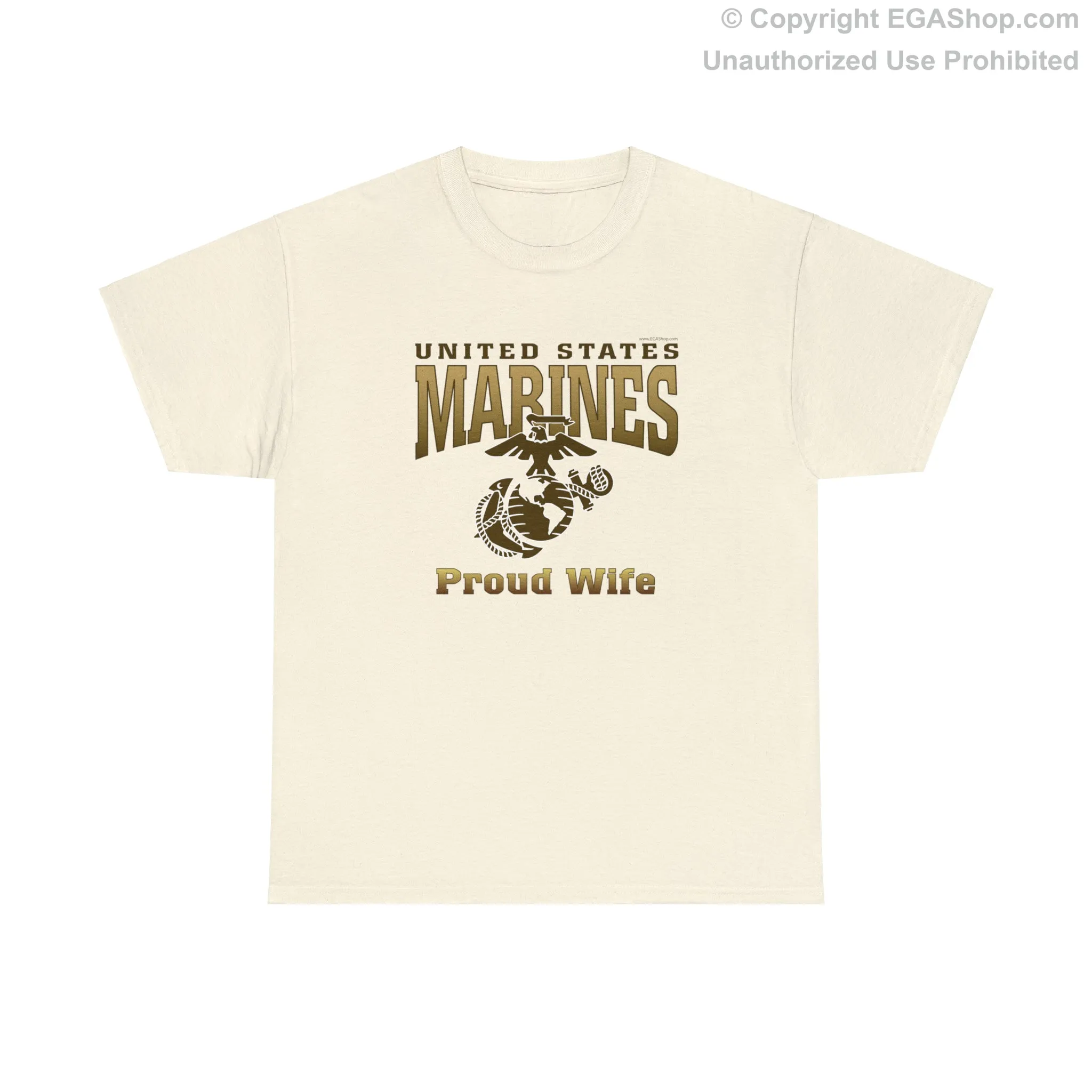 T-Shirt: United States Marines Proud Wife