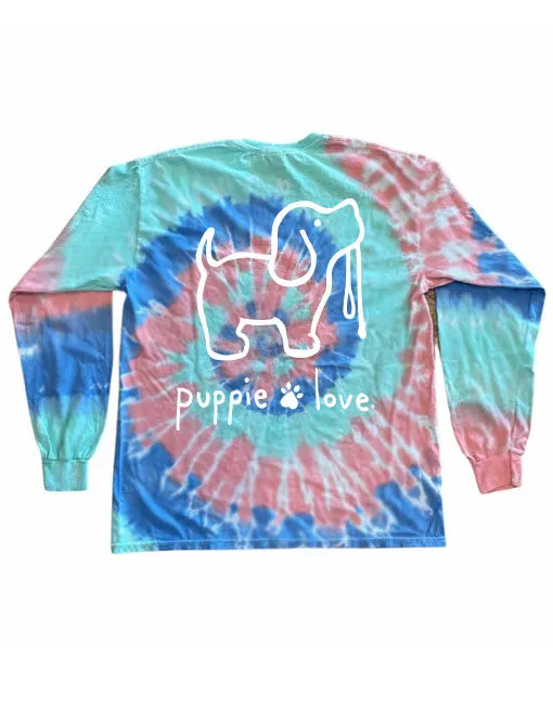 TAFFY TIE DYE PUP, YOUTH LS