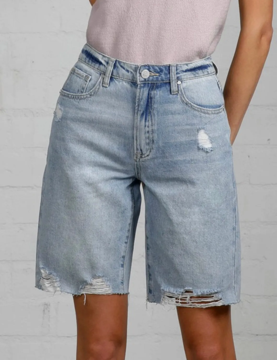 The Lindsay Denim Bermuda Shorts