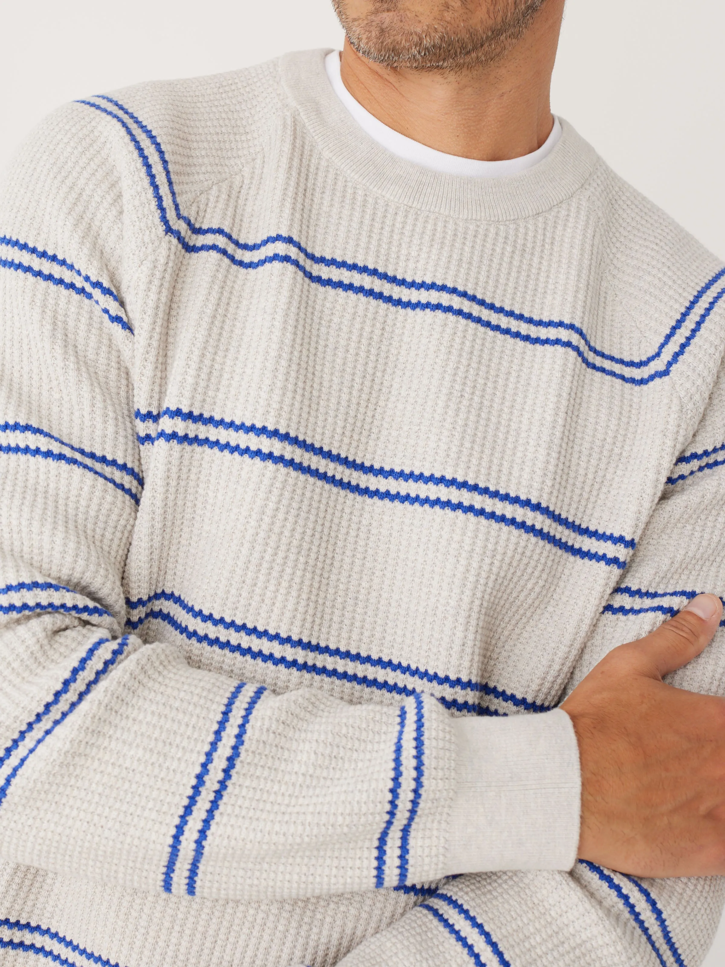 The Seacell™ Waffle Sweater in Carpenter Blue