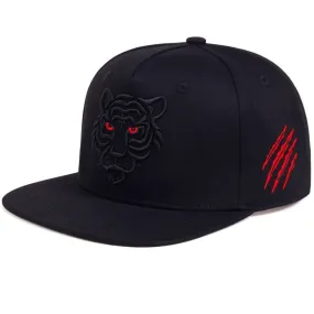 Tiger Embroidery Baseball Snapback Cap