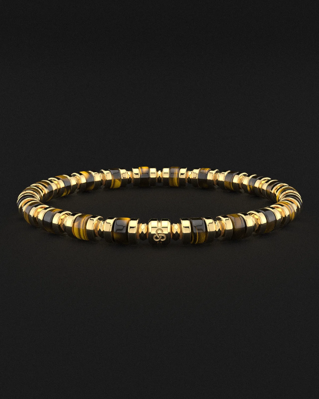 Tiger Eye Bracelet 6mm | Spacer