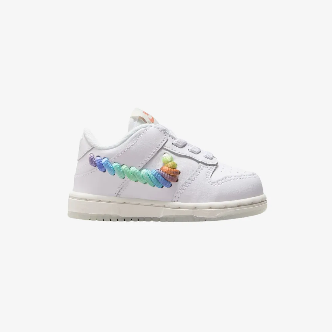 toddler nike dunk low (rainbow swoosh)