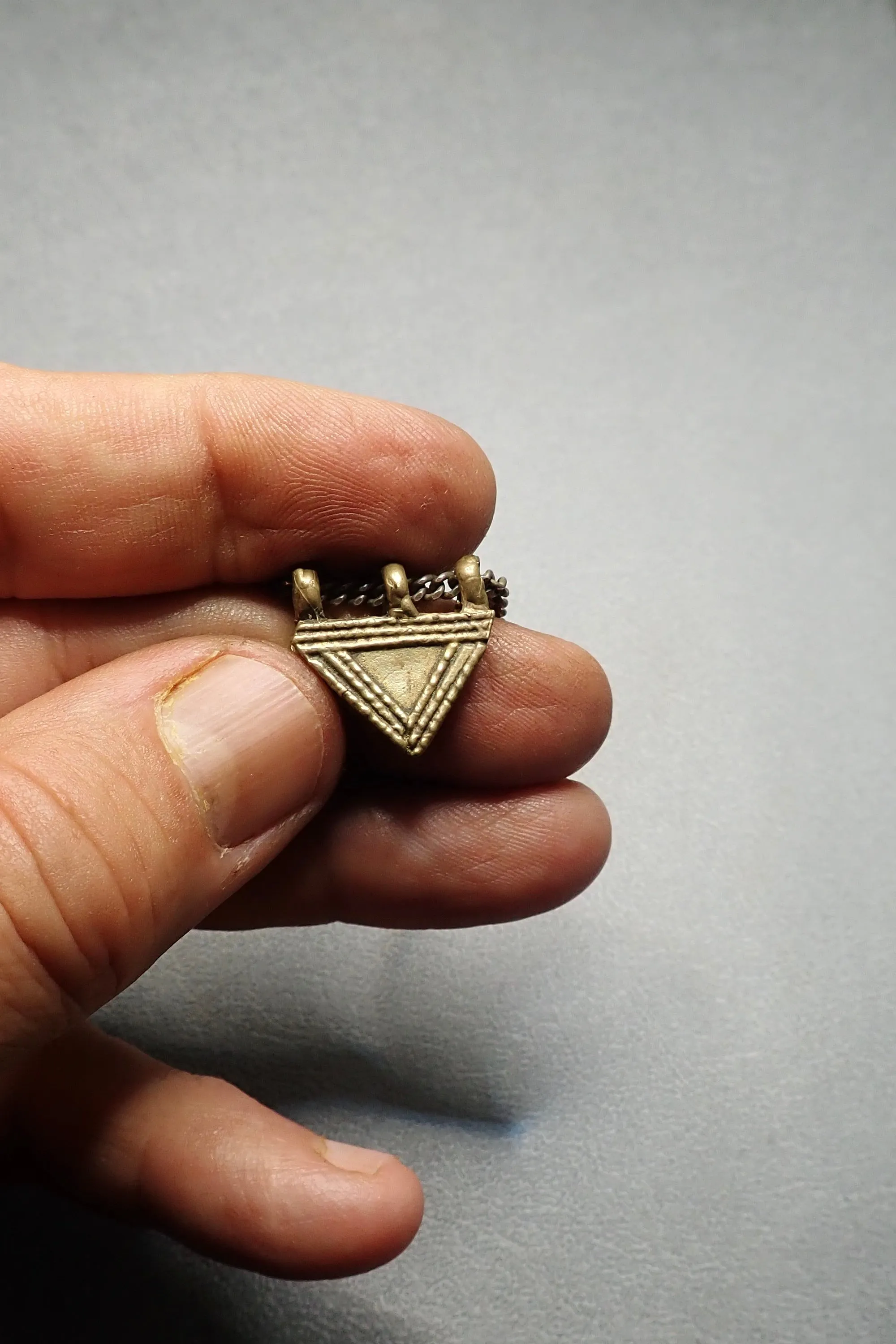 TRIANGLE PENDANT - two made