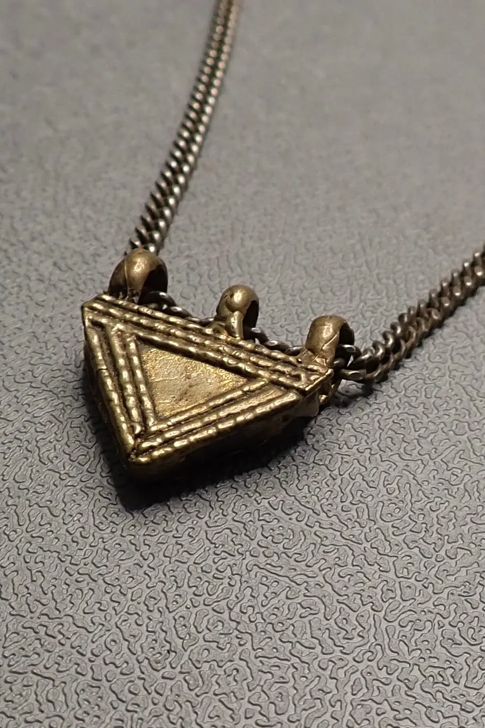 TRIANGLE PENDANT - two made