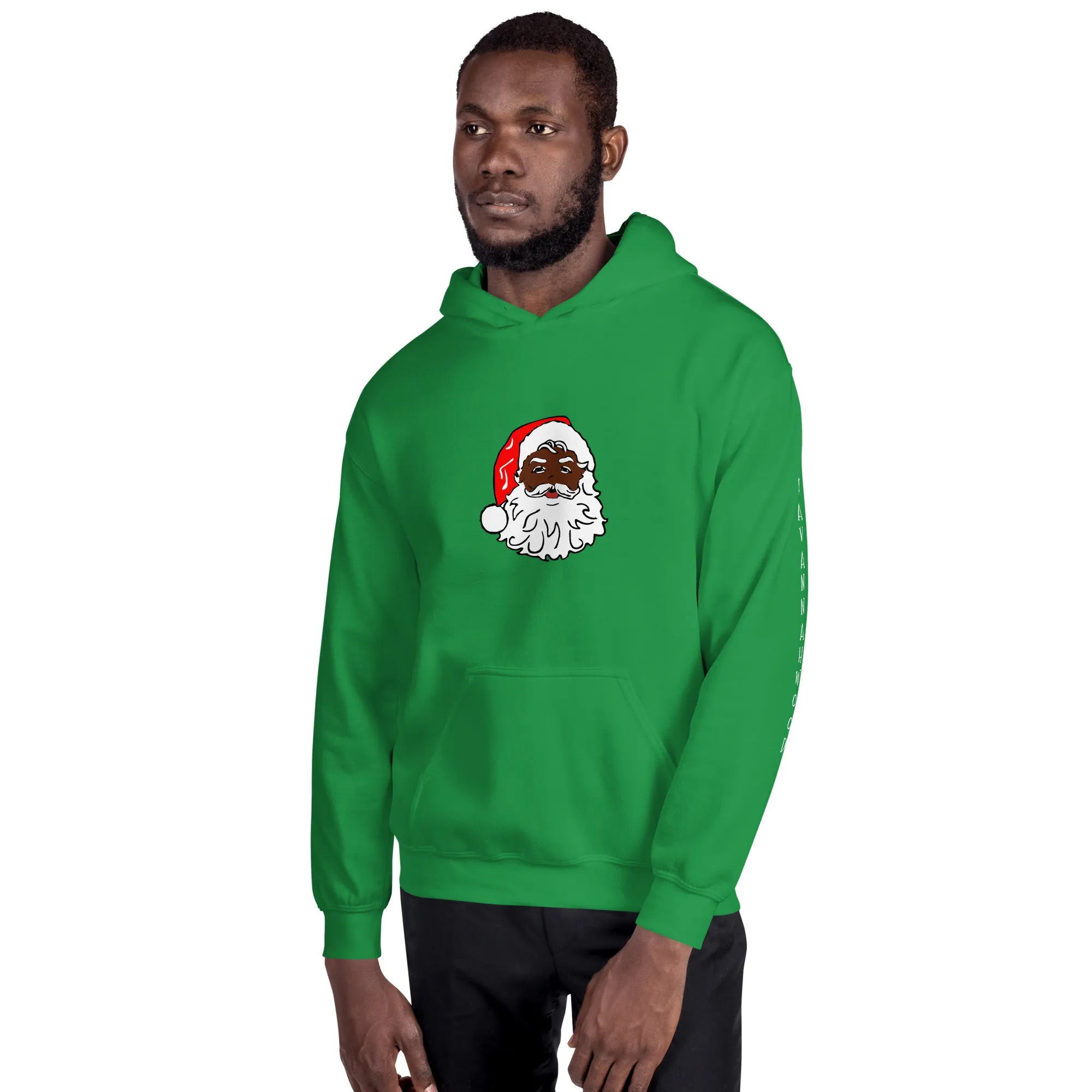 Unisex Hoodie African American Santa