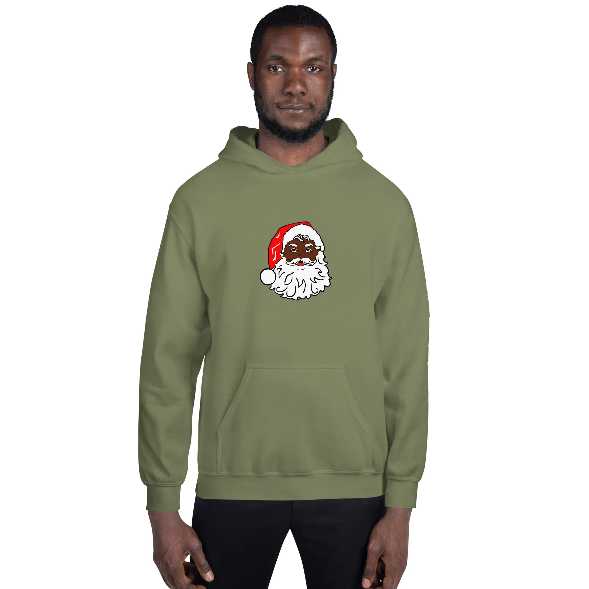 Unisex Hoodie African American Santa