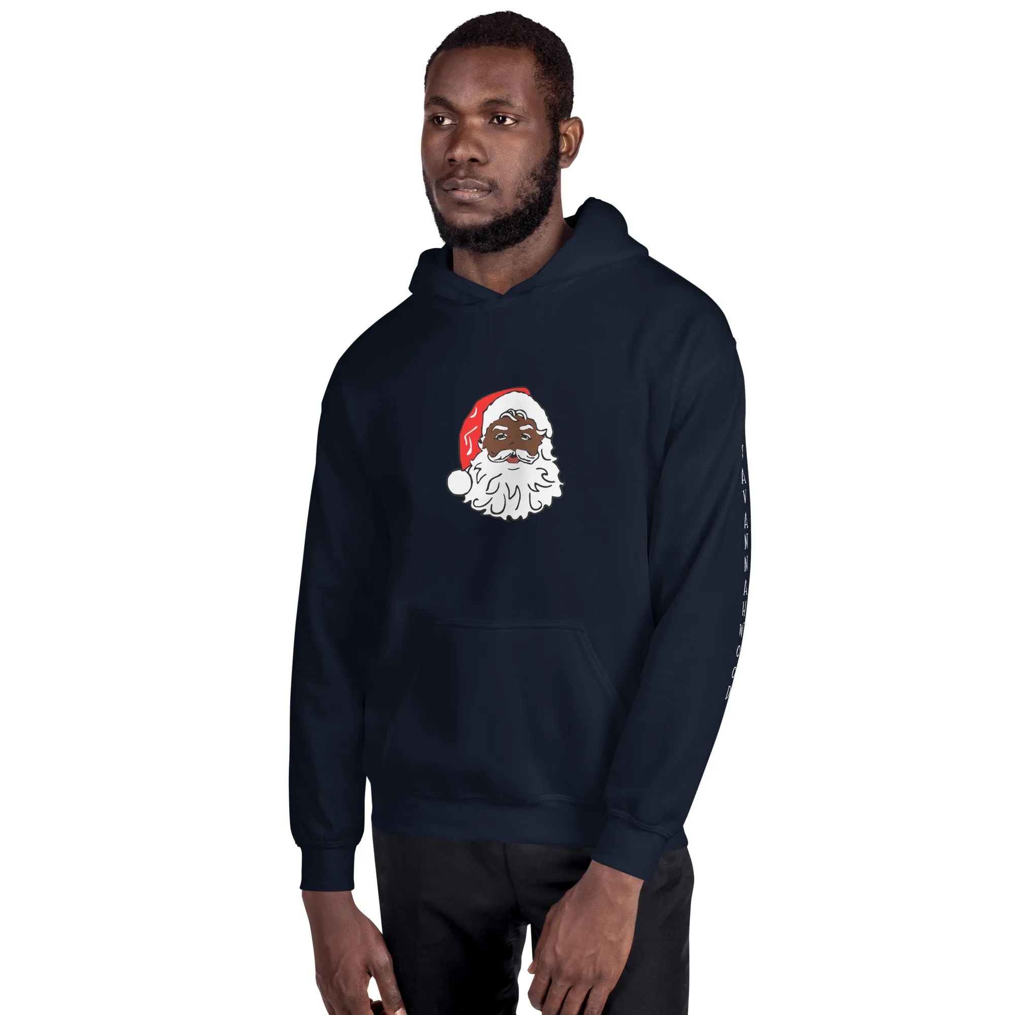 Unisex Hoodie African American Santa