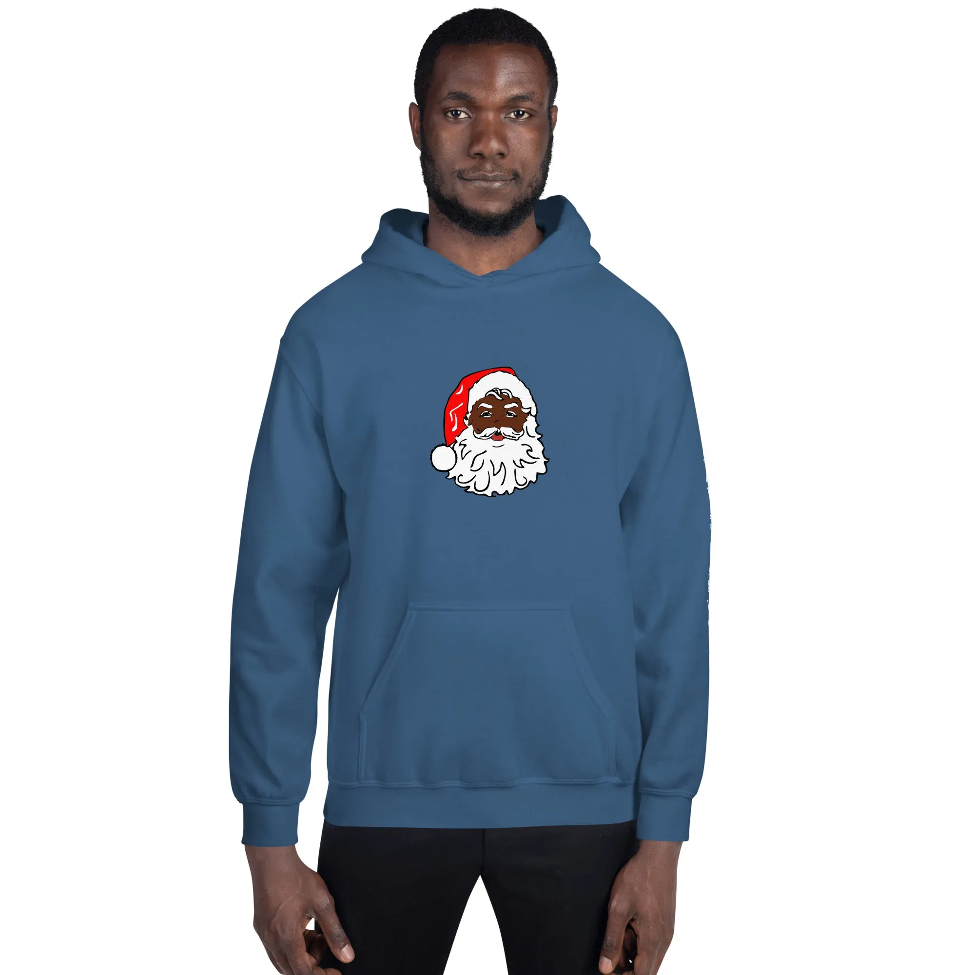 Unisex Hoodie African American Santa