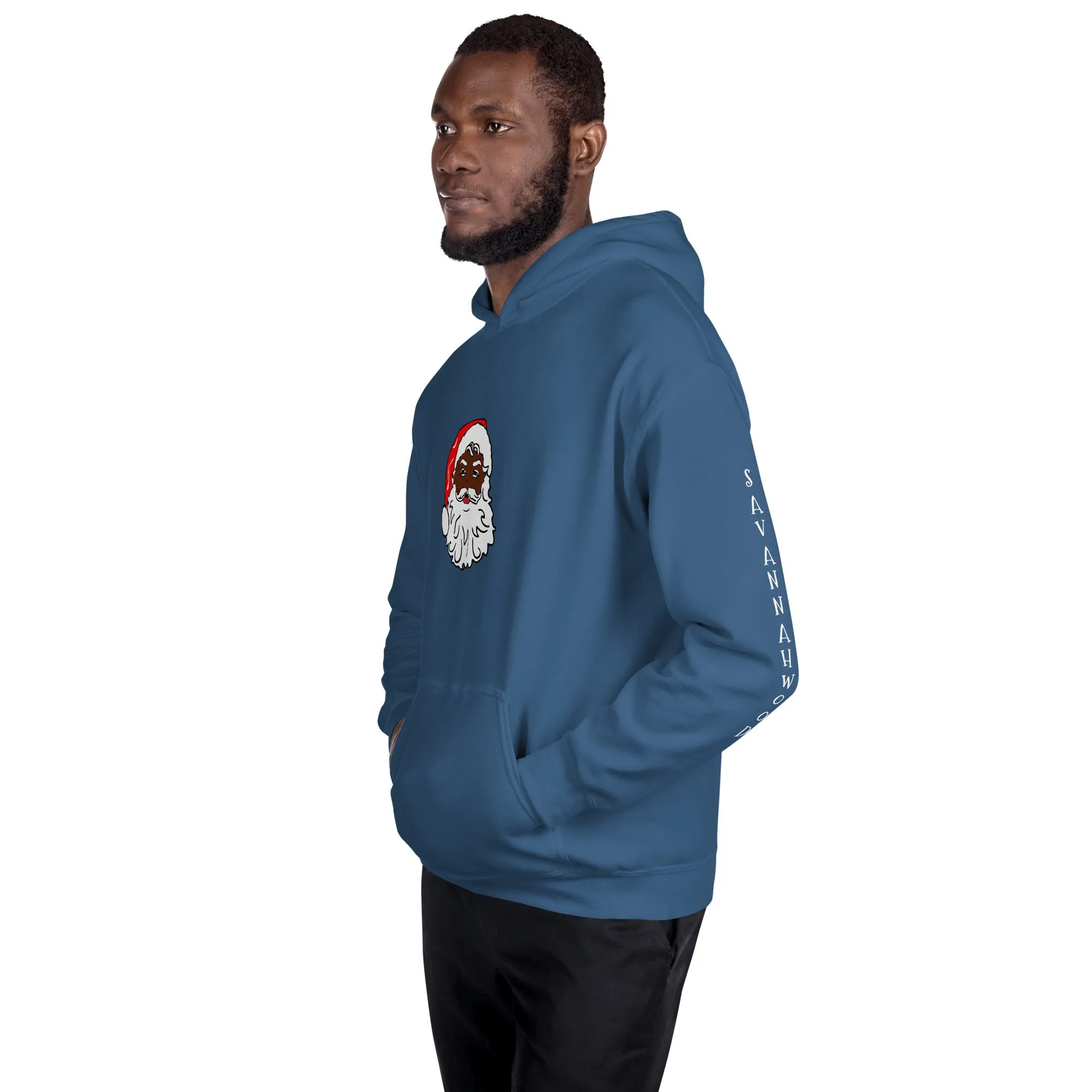 Unisex Hoodie African American Santa