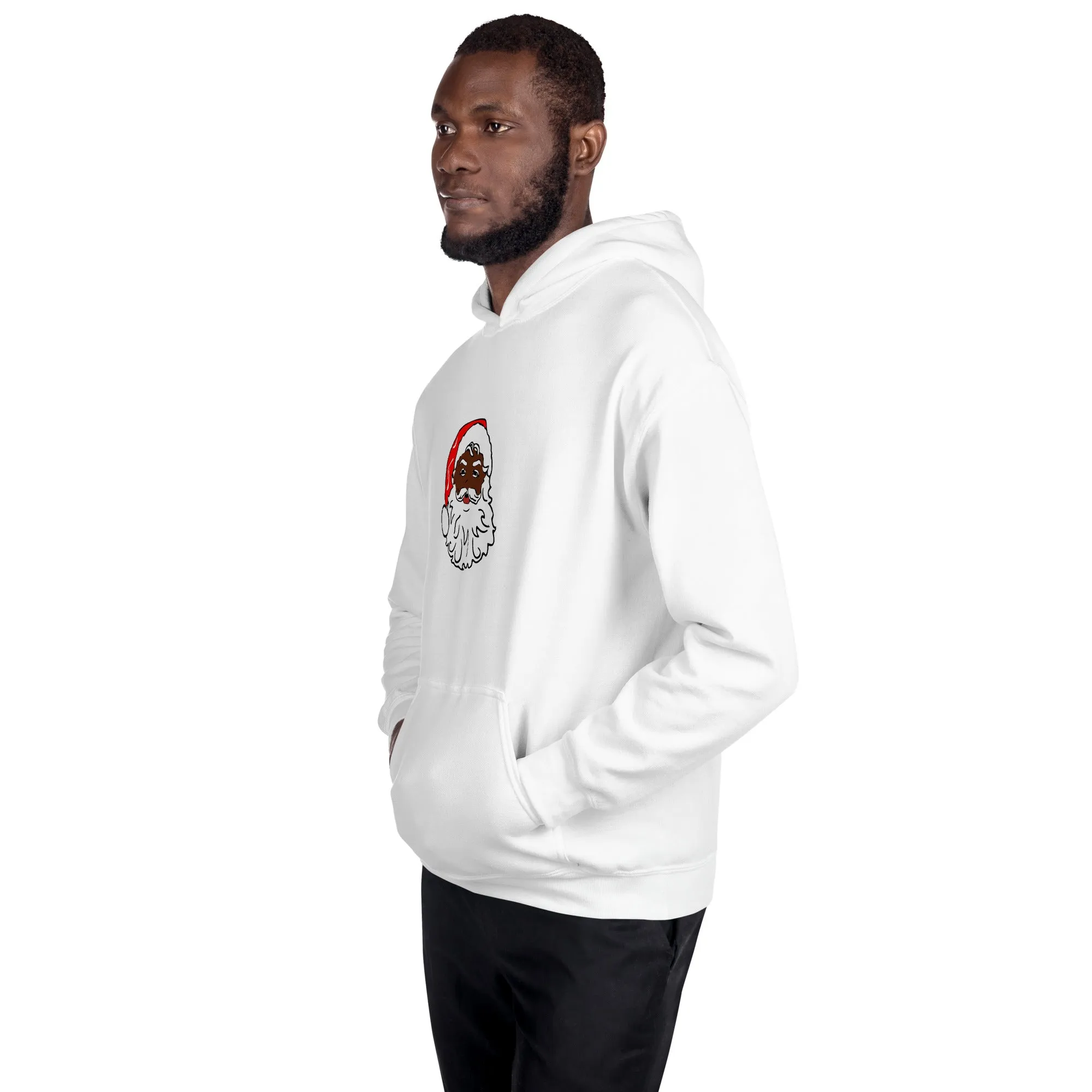 Unisex Hoodie African American Santa