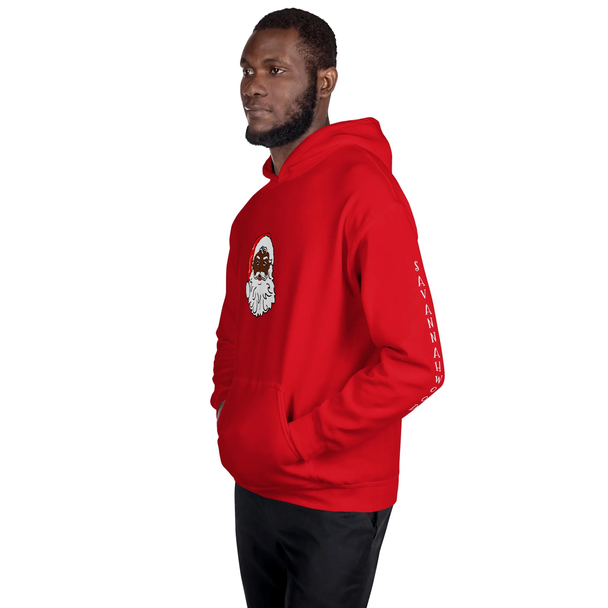 Unisex Hoodie African American Santa