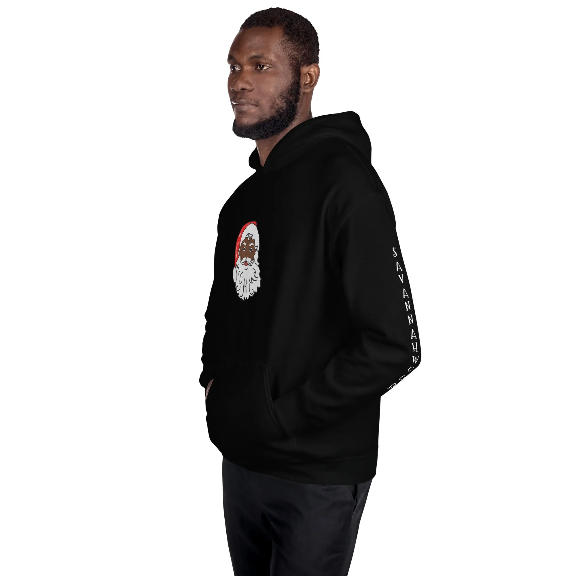 Unisex Hoodie African American Santa