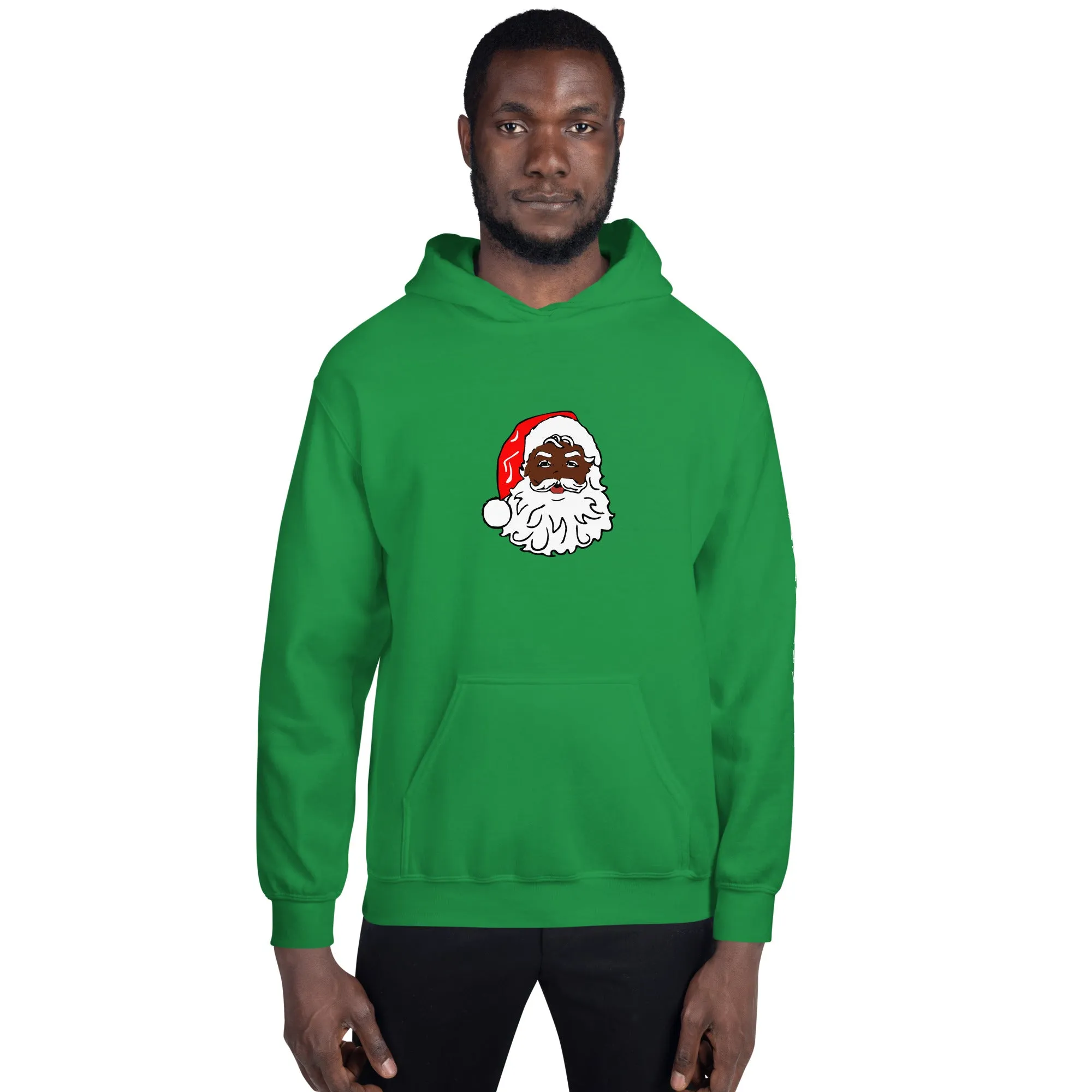 Unisex Hoodie African American Santa