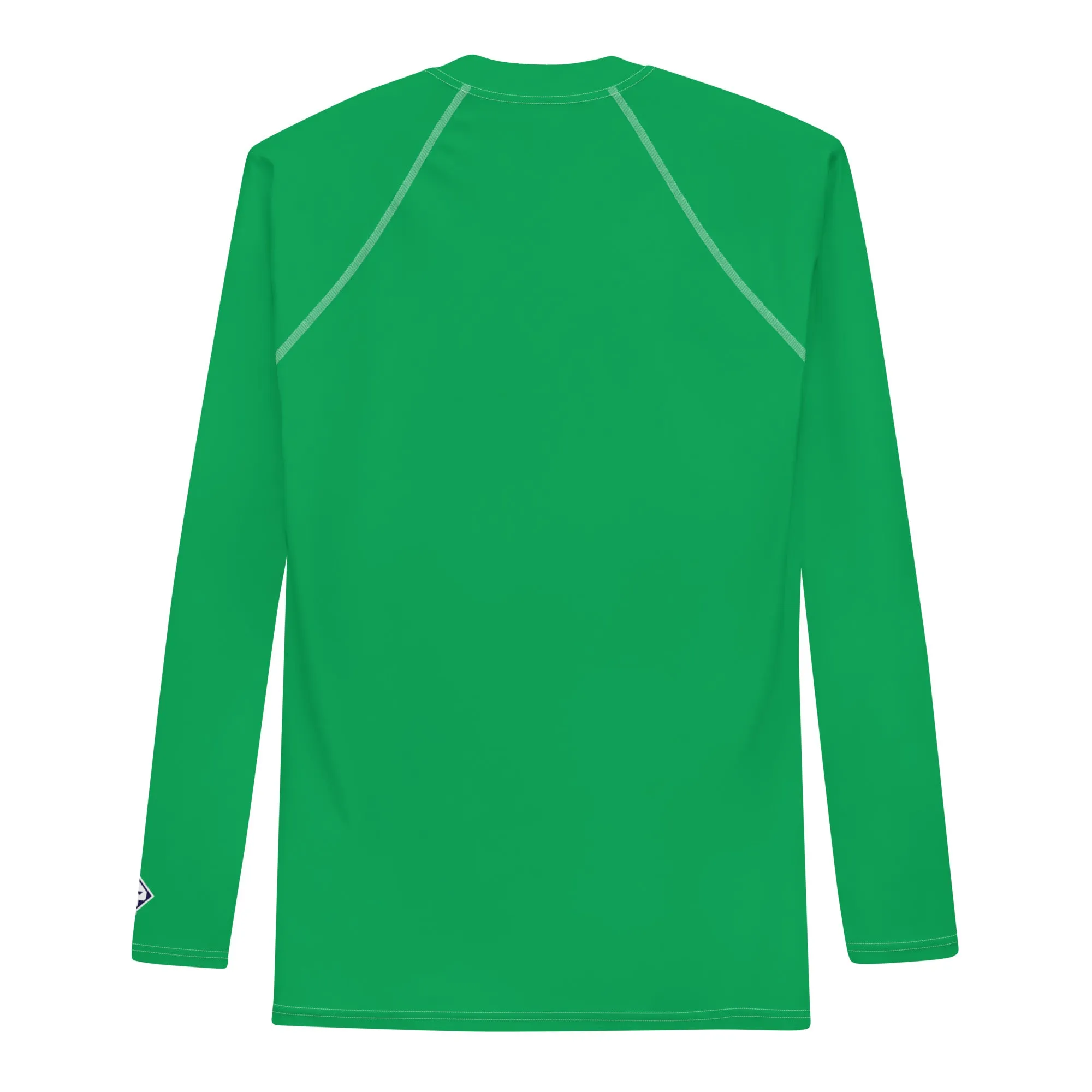 Urban Sophistication: Solid Color Rash Guard for Men - Jade