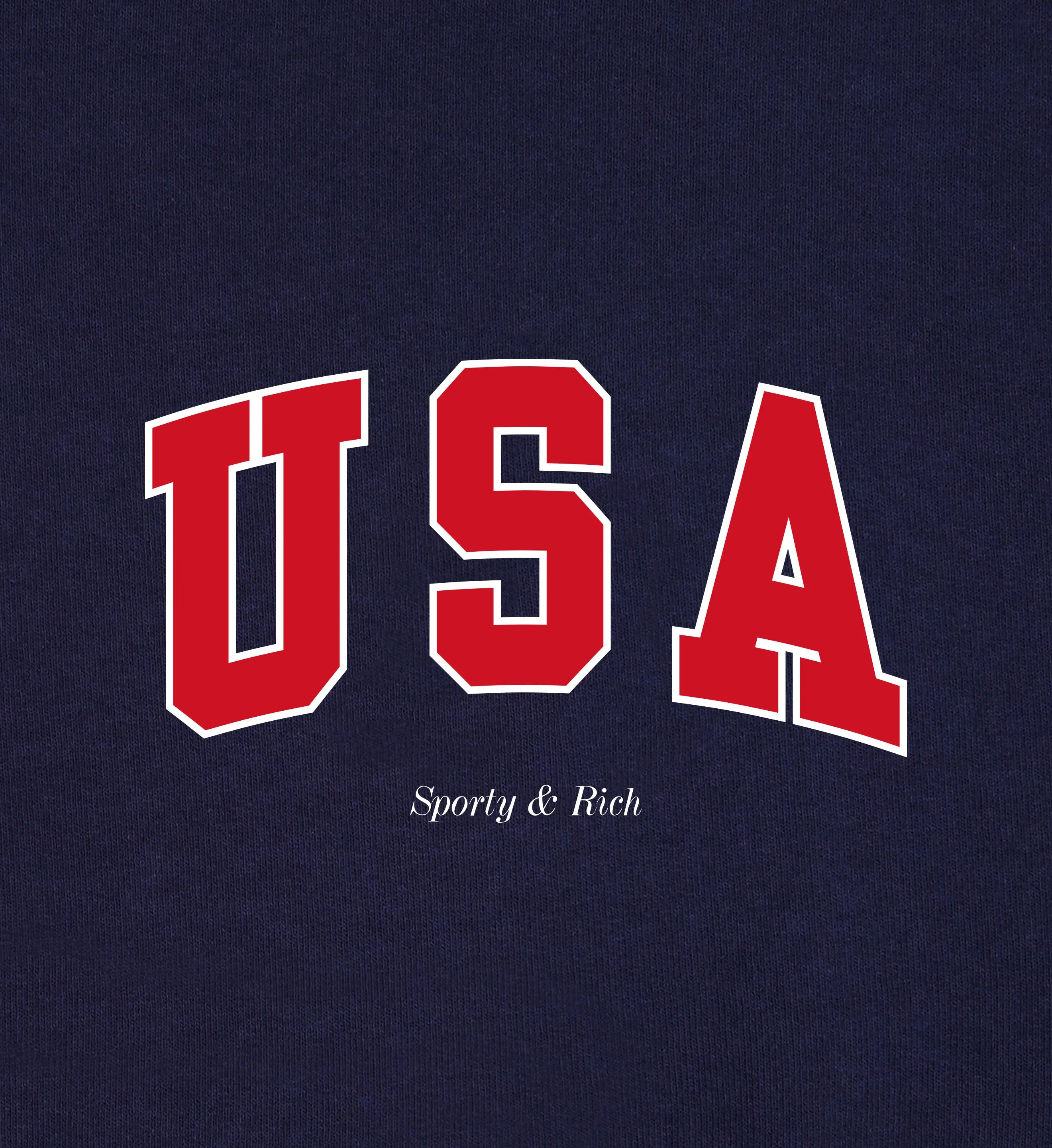 USA T-Shirt - Navy/Sports Red/White