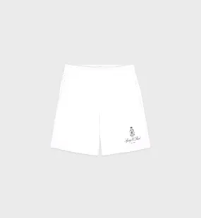 Vendome Gym Short - White/Navy