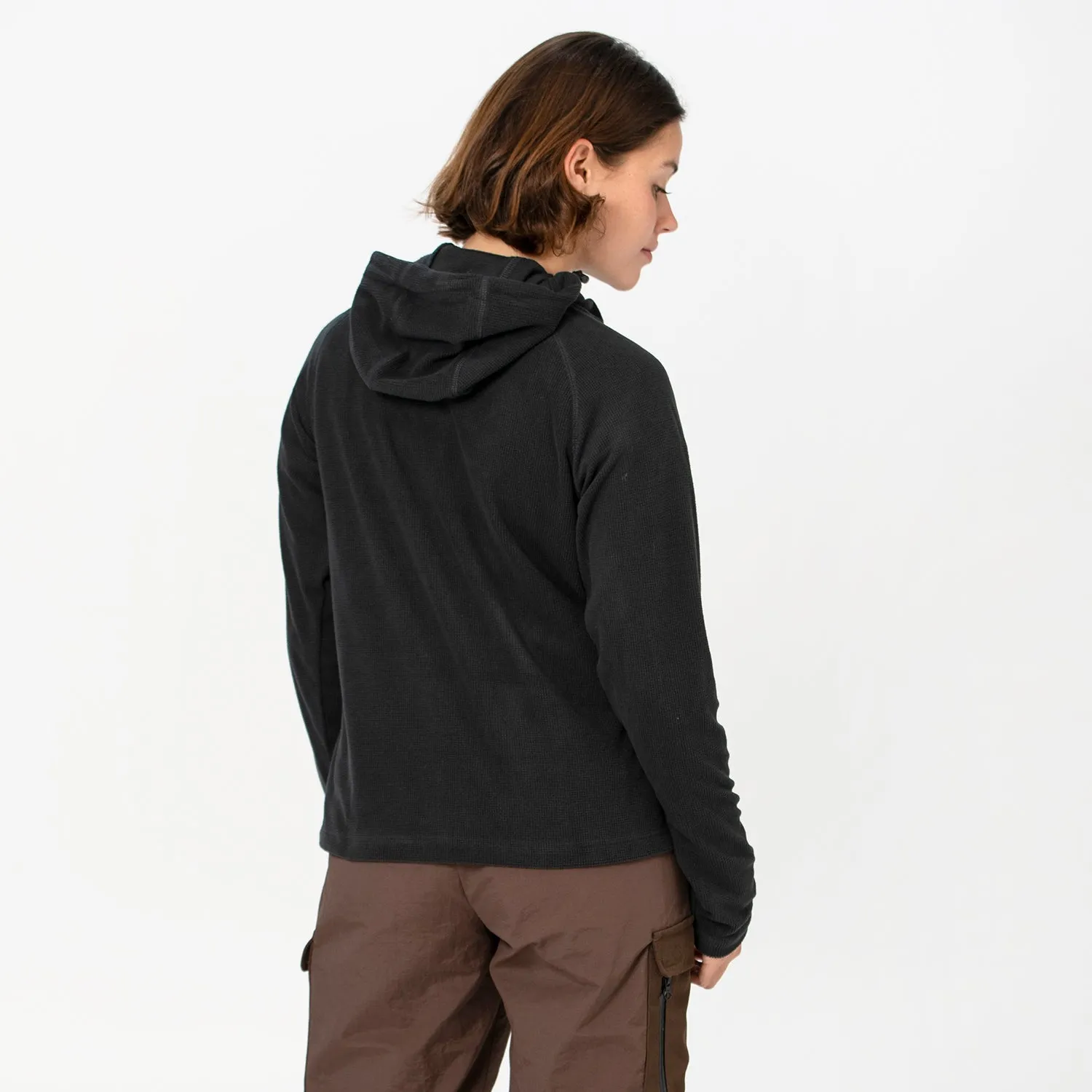 Womens Air-Grid Fleece Charcoal