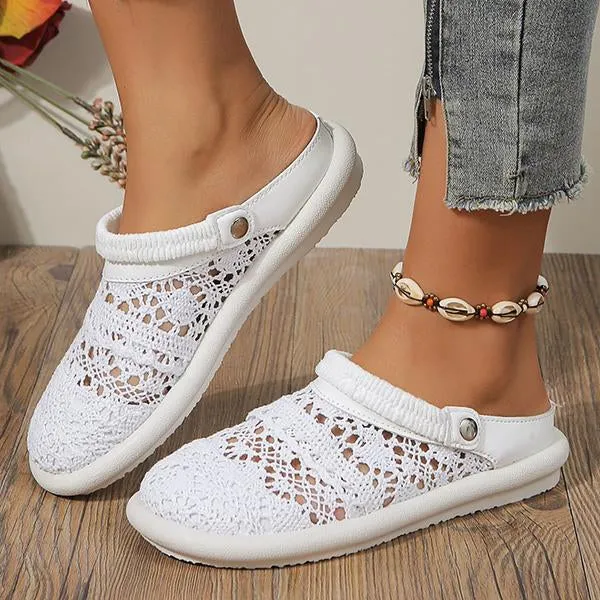 Women's Casual Mesh Breathable Two-Wear Flats 75949364S