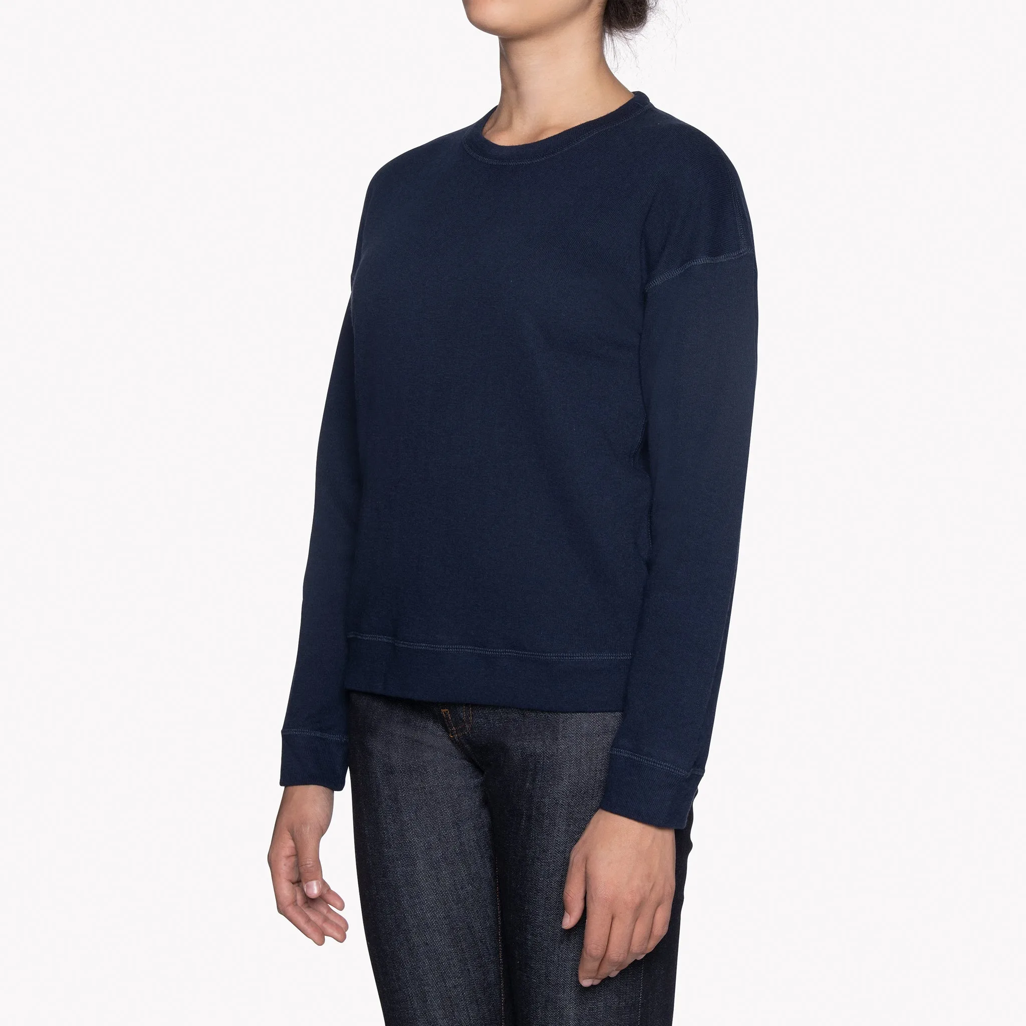 Women's Weekend Crew - Vintage Doubleface - Navy