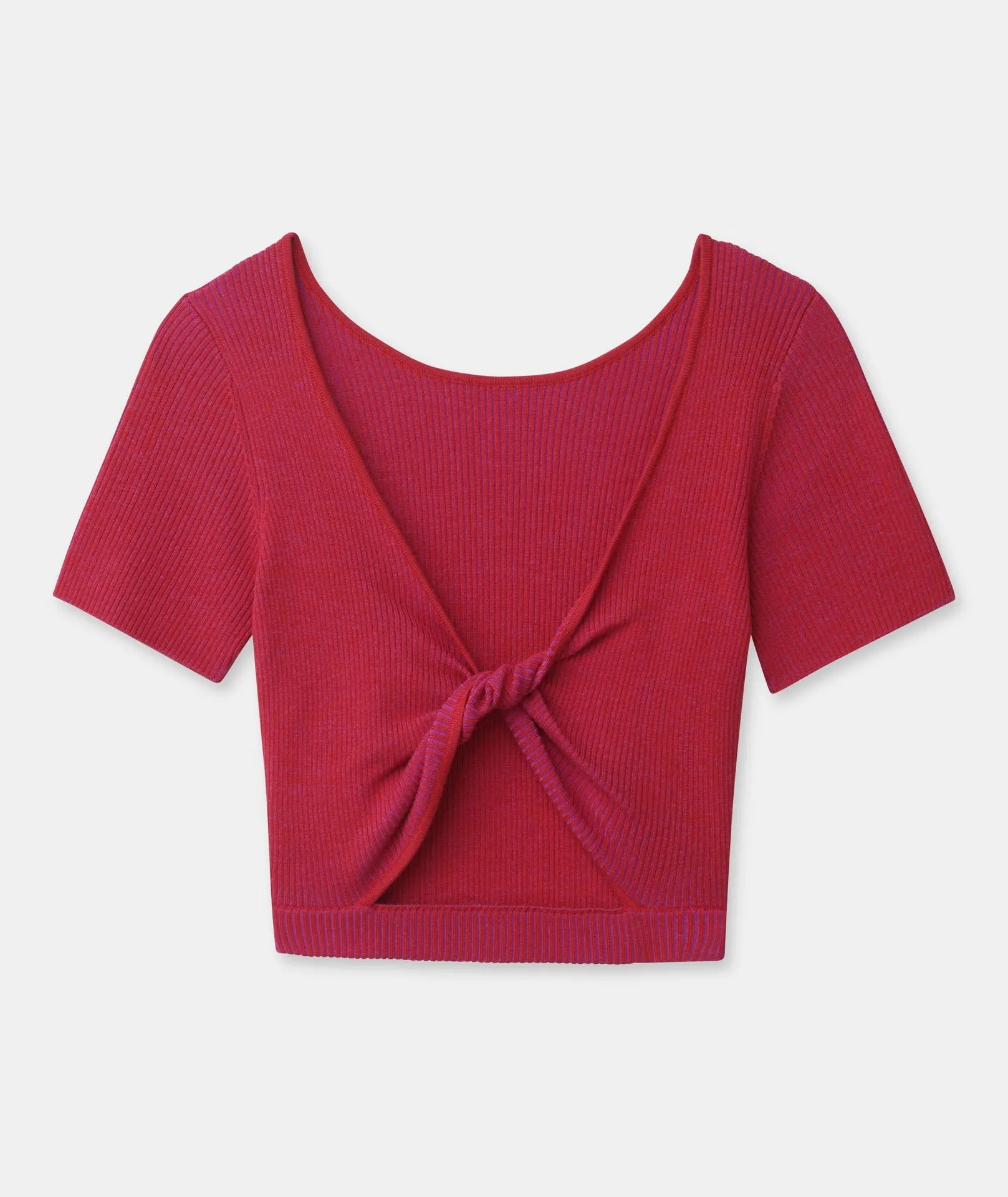 Wool Silk Reversible Twist Top