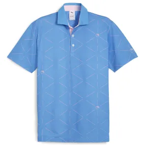 x AP Geo Print Polo Blue Skies - SS24