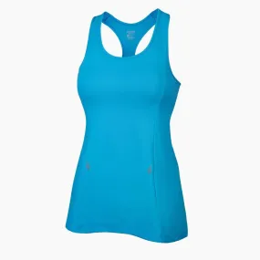 ZAAZEE Alana Racer-back Fitness Vest-Brazen Aqua Blue