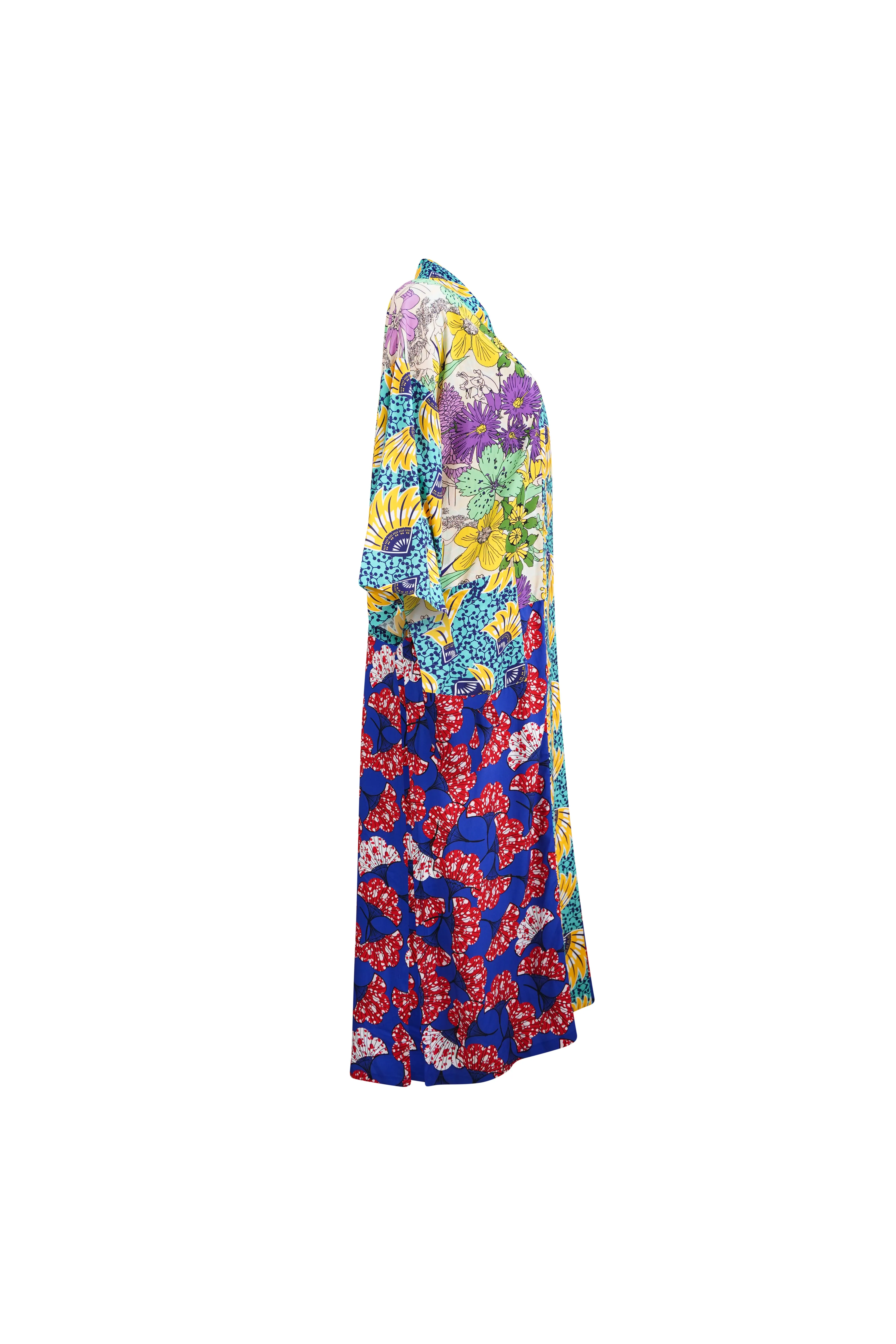 Zola Long Afromono Kimono - In Living Colours Print | ILC OA OG